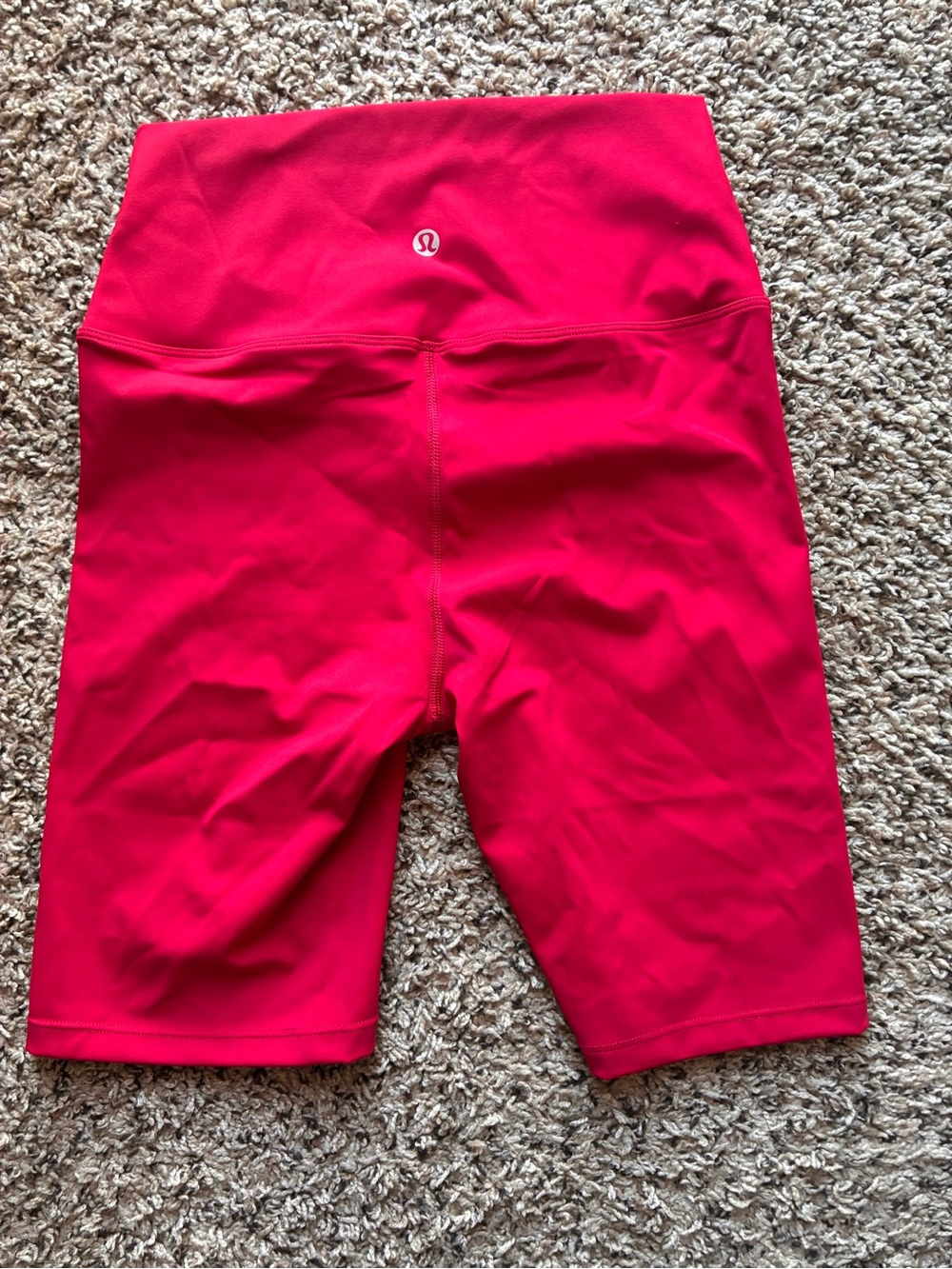 lululemon athletica Bright Red High-Rise Bike Shorts